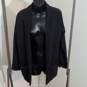 Julia | Classic Black Women's Sweater Blazer